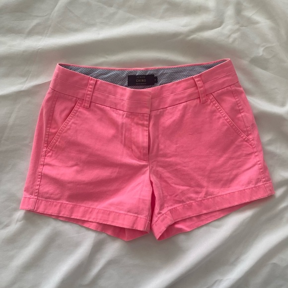 Bright pink 3” J Crew  chino shorts - Picture 6 of 6